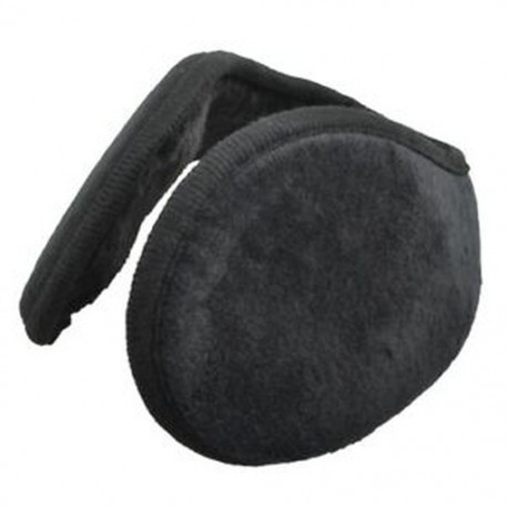 1X (Fekete férfi nők, plüss, bevont párna csomagolva fülvédők, meleg V1E6 sí fülvédők