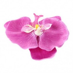 1X (női lányok orchidea virágos hajcsat - lila D4Q7)