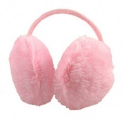 Nő rózsaszín plüss bolyhos hátsó fülvédő melegebb fülvédő fülvédő B6L7