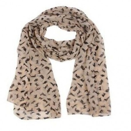 1X (macska nyomtatási sál hírességek divat kendő sálak WRAP Női állati új S T8K1