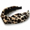 Leopard Twist Knot mintás fejpánt Édes Sifon nyomtatott hajpántos divat H M7F5