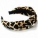 Leopard Twist Knot mintás fejpánt Édes Sifon nyomtatott hajpántos divat H M7F5