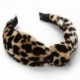 Leopard Twist Knot mintás fejpánt Édes Sifon nyomtatott hajpántos divat H M7F5