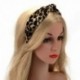 Leopard Twist Knot mintás fejpánt Édes Sifon nyomtatott hajpántos divat H M7F5