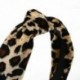 Leopard Twist Knot mintás fejpánt Édes Sifon nyomtatott hajpántos divat H M7F5