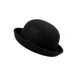 1X (fekete női Vogue szüret aranyos divatos bowler derby kalap Cloche Fashion U3T3)