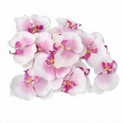 Sok 20db-os, 9 cm-es pillangó orchidea virág művirág díszítéssel a W G6O6-hoz