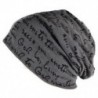 Unisex Beanie Baggy vékony hip-hop nyomtatás koponya sapka (sötét szürke) X9E5 A5S3