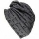 Unisex Beanie Baggy vékony hip-hop nyomtatás koponya sapka (sötét szürke) X9E5 A5S3