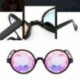Fekete Kaleidoszkóp napszemüveg - Trendi unisex viselet - W1Y6