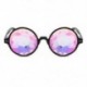 Fekete Kaleidoszkóp napszemüveg - Trendi unisex viselet - W1Y6