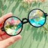 Fekete Kaleidoszkóp napszemüveg - Trendi unisex viselet - I1A8