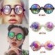 Rózsaszín Kaleidoszkóp napszemüveg - Trendi unisex viselet - E7Y6