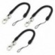 20x (karabiner kulcstartó, fekete, 3 tekercses rugós elasztikus heveder E4P2