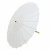 6X (Japán ázsiai hagyományos bambusz tánc napernyő esernyő Parasol 78cm Fehér N1N3)