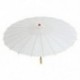 6X (Japán ázsiai hagyományos bambusz tánc napernyő esernyő Parasol 78cm Fehér N1N3)