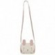 Kislány pénztárca Aranyos nyúl válltáska Mini Crossbody táska (fehér) K8K3