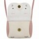 Kislány pénztárca Aranyos nyúl válltáska Mini Crossbody táska (fehér) K8K3