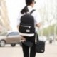 3db-os női vászon hátizsák nagy diákkönyvtáska, erszényes laptop táska H I6D2