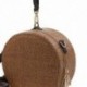 4X (kerek rattan táska szőtt szalma pénztárca kör kézzel készített fonott kosár táska Q3V2)