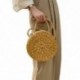 5X (Straw Crossbody Bag női szövésű hordtáska, kerek nyári tengerparti pénz B P5P2