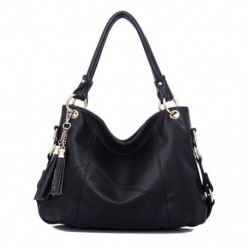 6X (női felső fogantyútáska, válltáska, táska kézitáskák, táskák, pénztárca, fekete S2E6)