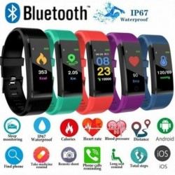 1x Bluetooth intelligens karkötő ellátott sportóra pulzusszám vérnyomásmérő Samsung