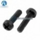 20db M3 x 10mm fekete nylon kerek Phillips pan fejcsavarok