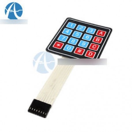 4 x 4 mátrix Array 16 kulcsmembrán kapcsoló billentyűzet billentyűzet Arduino / AVR / PI