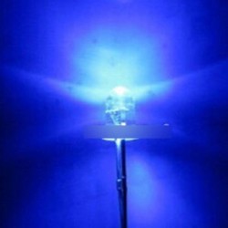 100db 3MM kék 5000MCD kerek víz tiszta LED fény