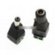 1Pair Male női 2.1x5.5mm DC tápcsatlakozó Jack adapter csatlakozó CCTV-hez