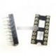 5db 16Pin DIP SIP kerek IC csatlakozó adapter adapter forrasztás típusa aranyozott Megmunkálva