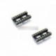 5db 16Pin DIP SIP kerek IC csatlakozó adapter adapter forrasztás típusa aranyozott Megmunkálva