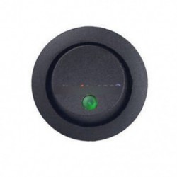 2db AC 125V / 250V 3 pin zöld Car Round Dot LED-es villanófényes kapcsoló