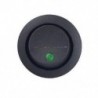 2db AC 125V / 250V 3 pin zöld Car Round Dot LED-es villanófényes kapcsoló