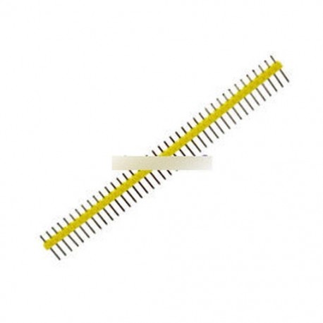 10db Sárga 40Pin 1x40P-es férfi törhető Pin fejléc csík csatlakozó sor 2.54mm