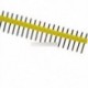 10db Sárga 40Pin 1x40P-es férfi törhető Pin fejléc csík csatlakozó sor 2.54mm