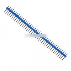 10db 40Pin 1x40P Férfi 2,54 mm-es áttörhető Pin fejléc csík 40P kék szín