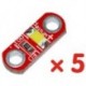 5db SMD fehér LED modul Lilypad feszültséghez 3v - 5v 3 ~ 5v