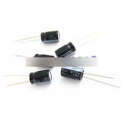 20db 470uF 16V 105C 8Ă 12mm 8mm 12mm radiális elektrolit kondenzátorok