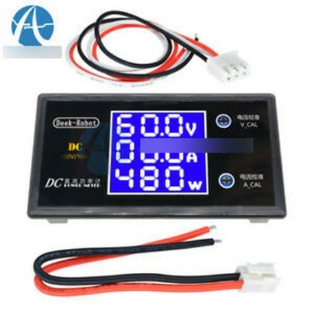 100 V 10A LCD voltmérő ampermérő - Digitális DC 50V 5A 100V 10A feszültségáram árammérő LCD-feszültségmérő
