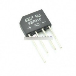 10db KBP310 SIP-4 3 Amp híd egyenirányító 50V-tól 1000V-ig z RS310-et ÚJ