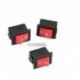 5db Red Rocker Switch 2 érintkező KCD1-101 250V 6A Boatlike Switch AL