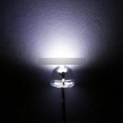 50db F5 5 mm-es FEHÉR szalmakalap Superbright LED-es világító LED lámpa