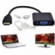 Fekete - HDMI-VGA videó átalakító adapter Teljes 1080P-os kábelkábel laptop DVD-hez