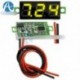 Sárga 0,28 "2 vezetékes Mini DC digitális panel Voltmeter panel szerelés LED feszültség