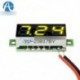 Sárga 0,28 "2 vezetékes Mini DC digitális panel Voltmeter panel szerelés LED feszültség