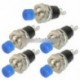 5db Blue Lockless ON / OFF Nyomógomb kapcsoló Nyomja meg a PBS-110 reset kapcsolót