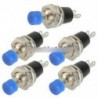 5db Blue Lockless ON / OFF Nyomógomb kapcsoló Nyomja meg a PBS-110 reset kapcsolót