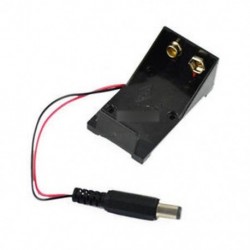 2db új 9V-os elemtartó doboz tokú vezetékes dugó 5.5 * 2.1mm Arduino UNO R3-hoz